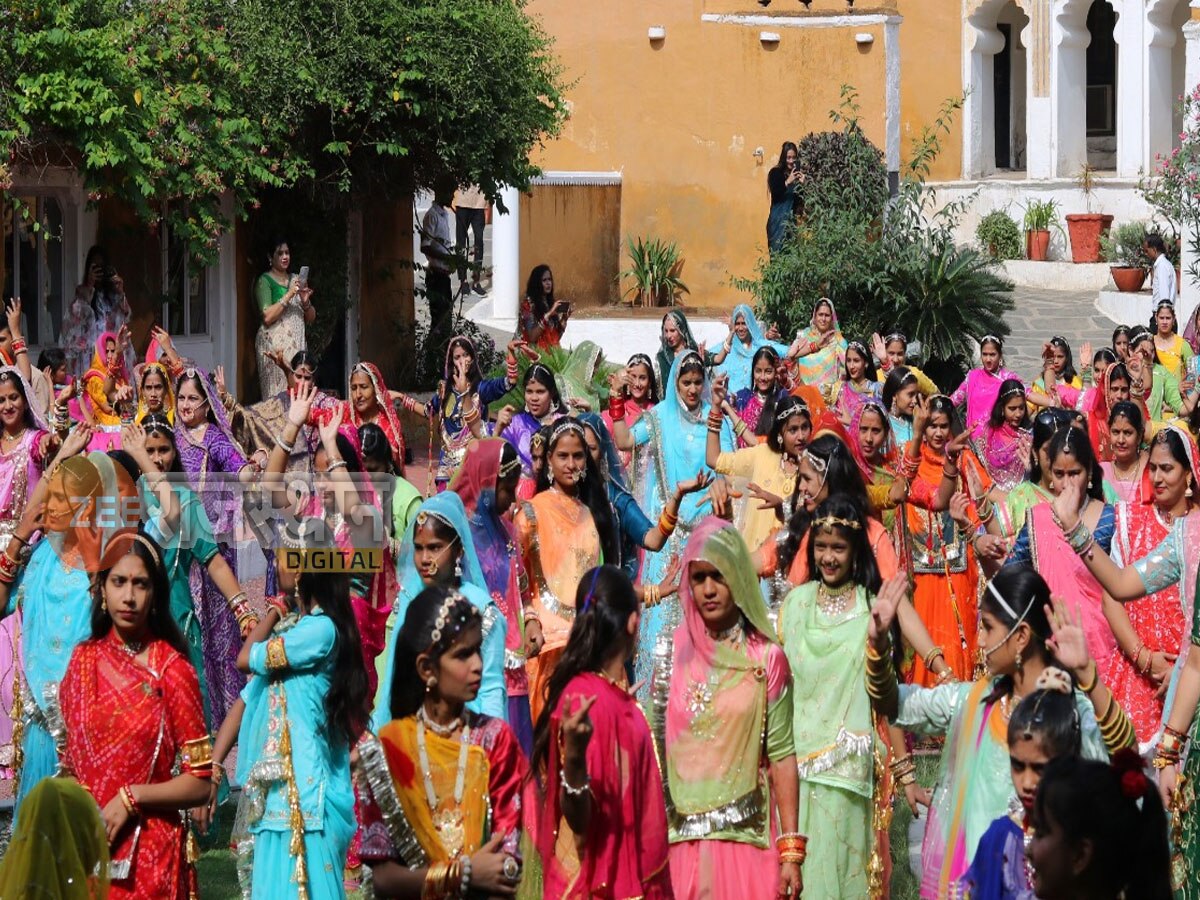 राजसमंद: देवगढ़ में 250 महिलाओं ने राजस्थानी लोक नृत्य कर दिया सांस्कृतिक एक जुटता का सन्देश