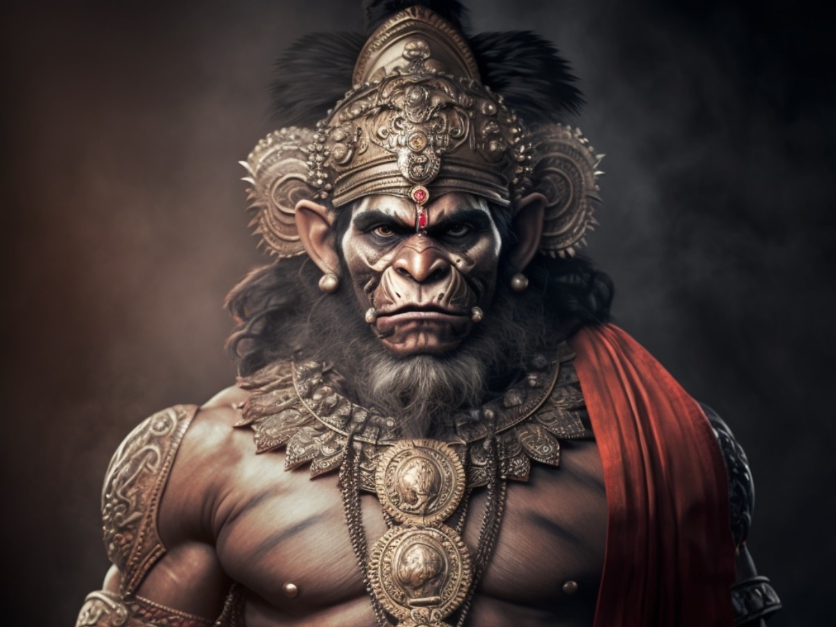 Hanuman Ji ai generated photo Viral looking strong and powerful ...