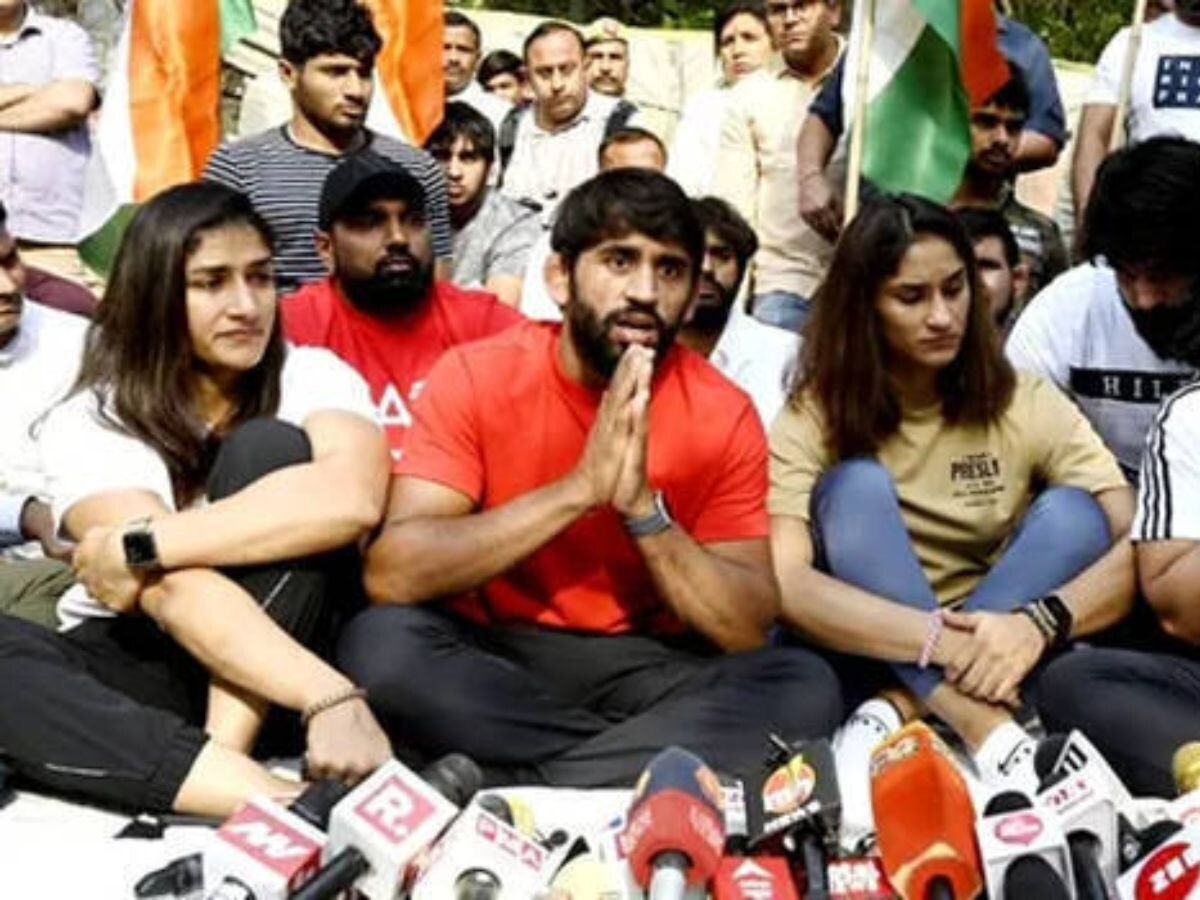 Wrestlers protest (File Photo)