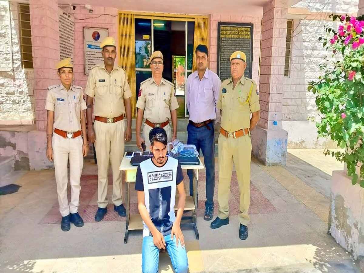 नागौर: IPL मैच पर सट्टा लगाने वाला गिरफ्तार, 6 मोबाइल समेत लैपटॉप जब्त, सट्टेबाजों का लाखों का गेम द इंड