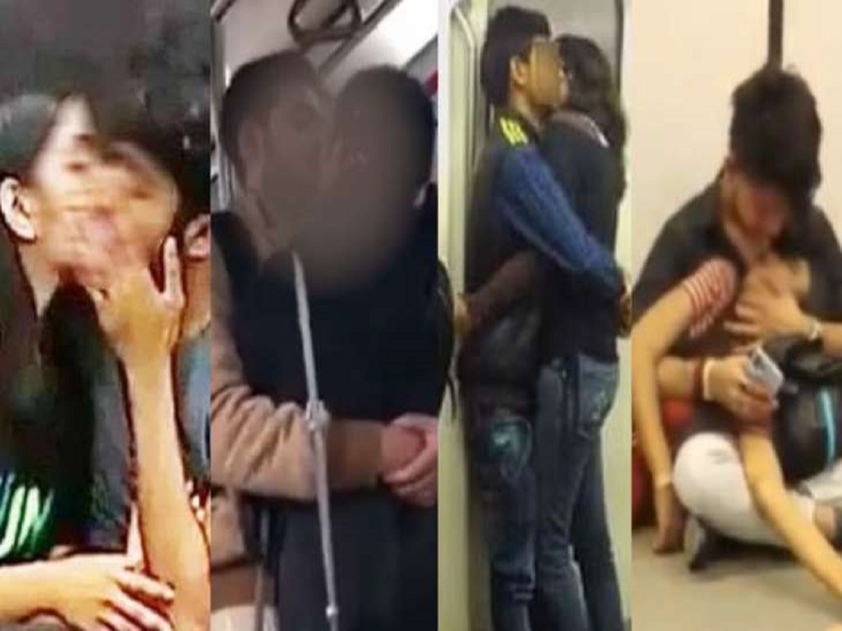Delhi Metro Viral Video: गोदी में लिटाकर लड़की को Kiss करते हुए वीडियो वायरल, देखते रहे यात्री