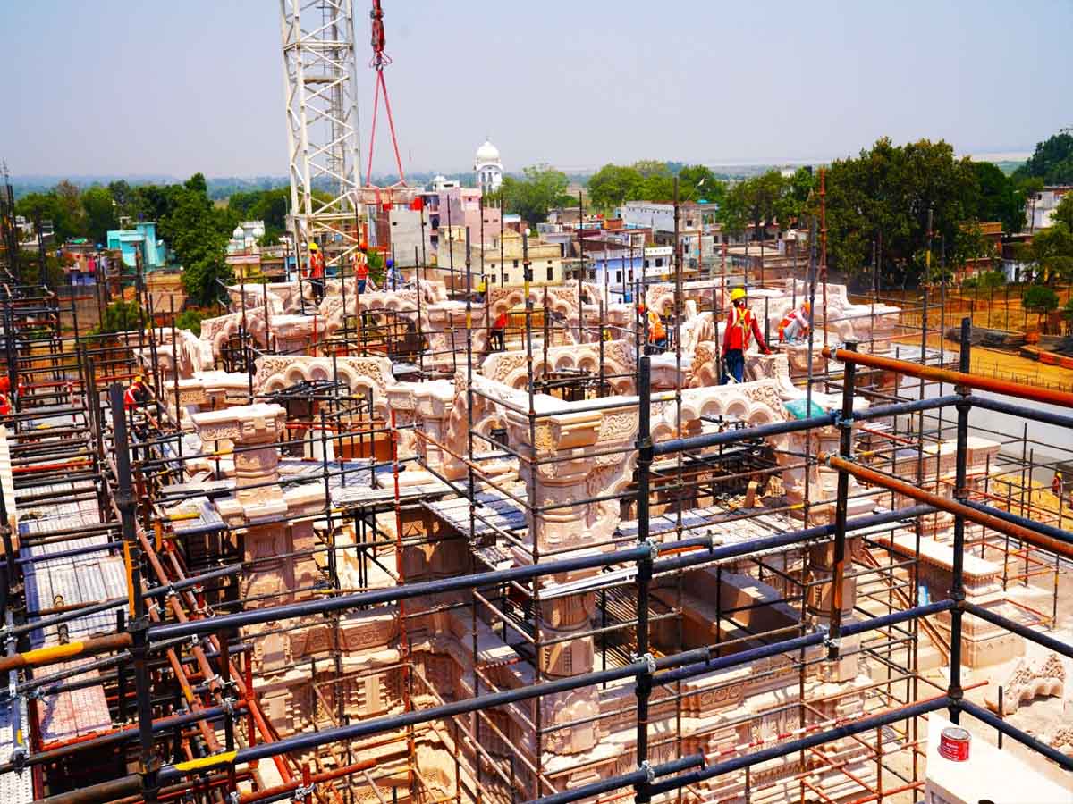 Ayodhya Ram Mandir latest pictures construction temple work progress ...