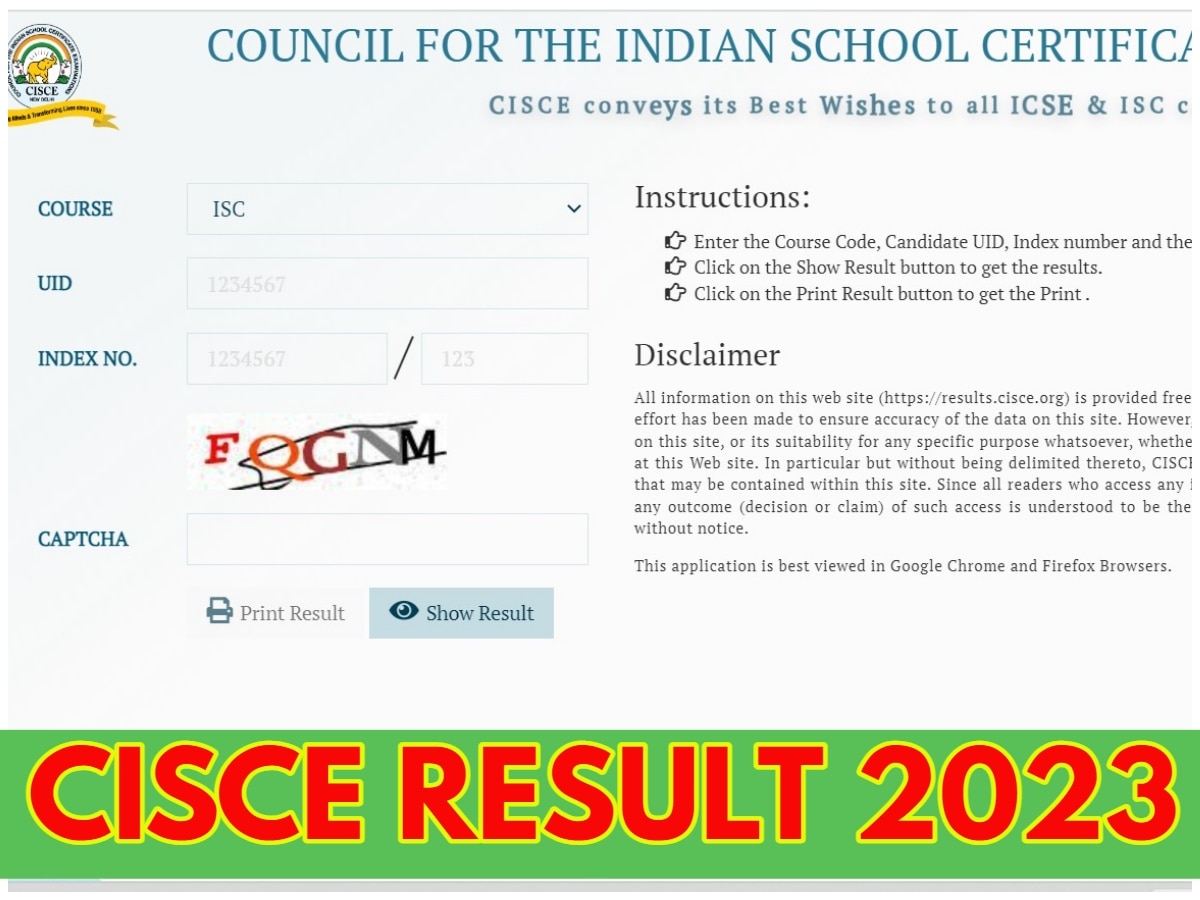 ICSE ISC Result 2023 OUT: CISCE बोर्ड का रिजल्ट जारी, 10वीं में 98.94 फीसदी और 12वीं में 96.93 पर्सेंट स्टूडेंट्स पास