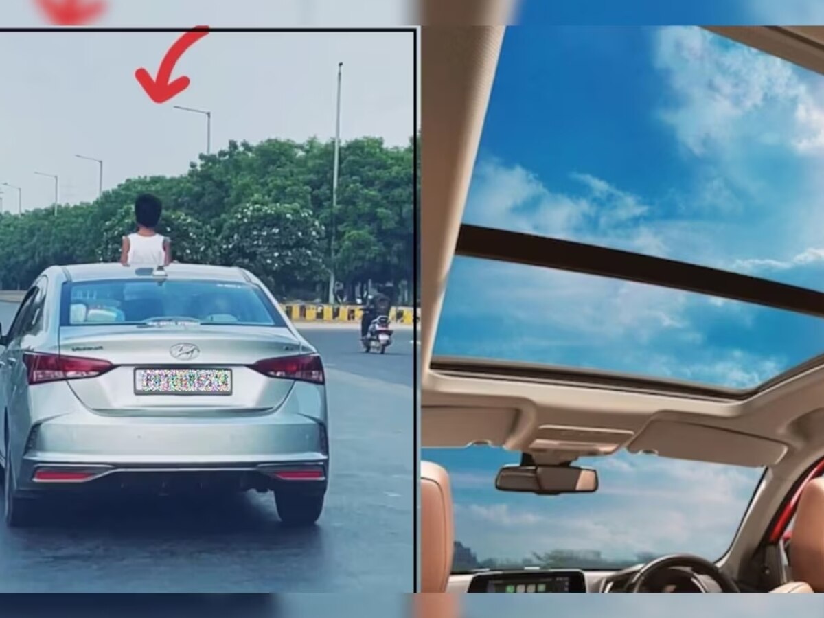 Sunroof से बाहर निकले तो पछताएंगे! कट रहा सीधा 10,000 का चालान, जानें यह नियम