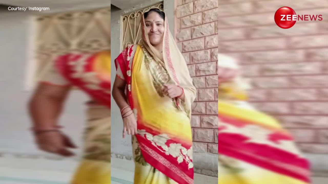 Super Aunty Belly Dance In Saree Better Than Nora Fatehi Leave Netizens In Shocked घर की 7936