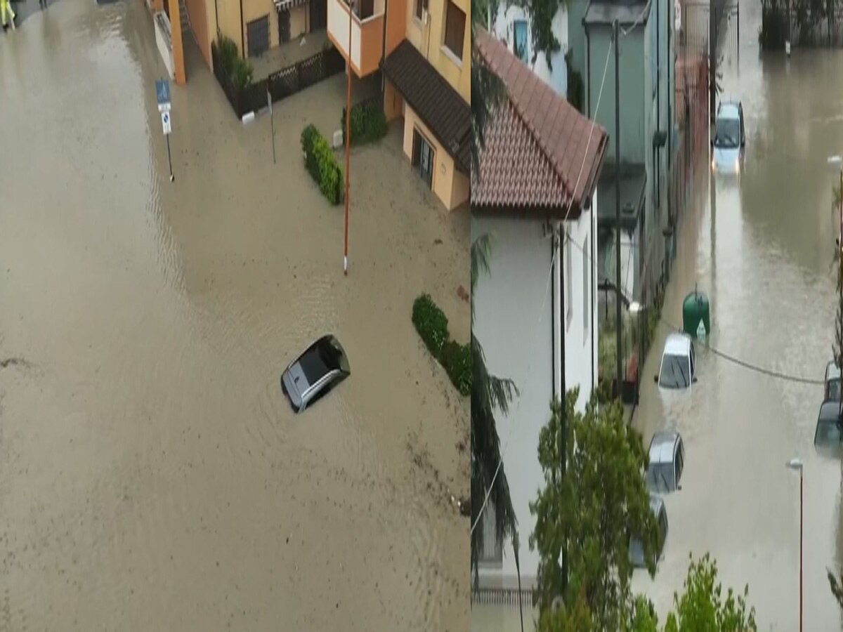 Italy Flood: इटली में भयानक बाढ़, 5 की गई जान और सैकड़ों बेघर