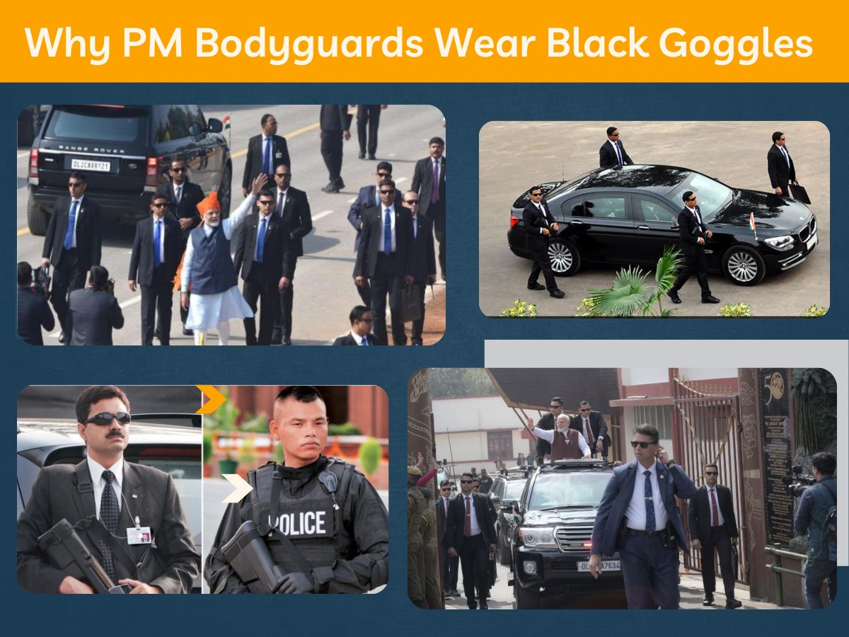 GK Trending Why PM Bodyguards wear Only black goggles How provide