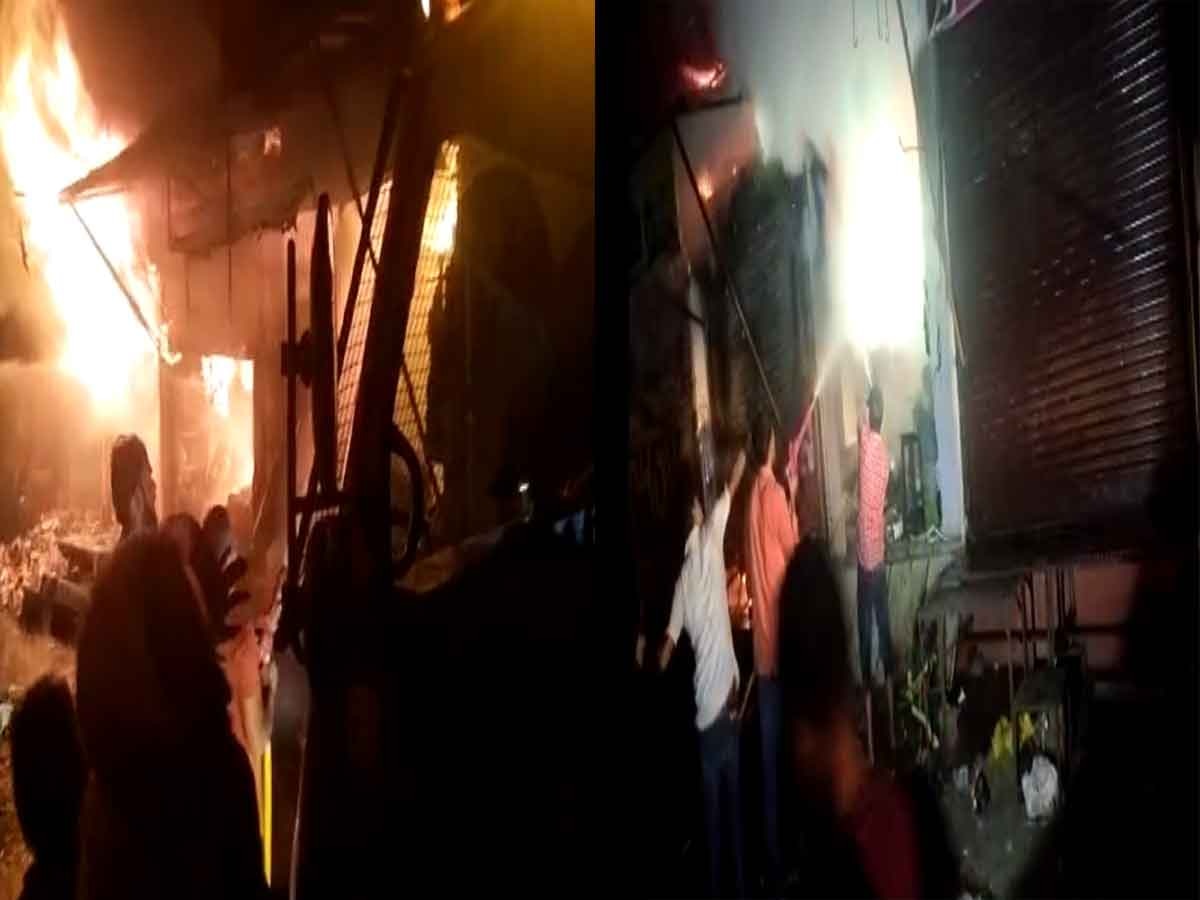 Dausa news : महुआ कस्बे के मुख्य बाजार में लगी आग, दुकानदारों का लाखो रुपये का हुआ नुकसान
