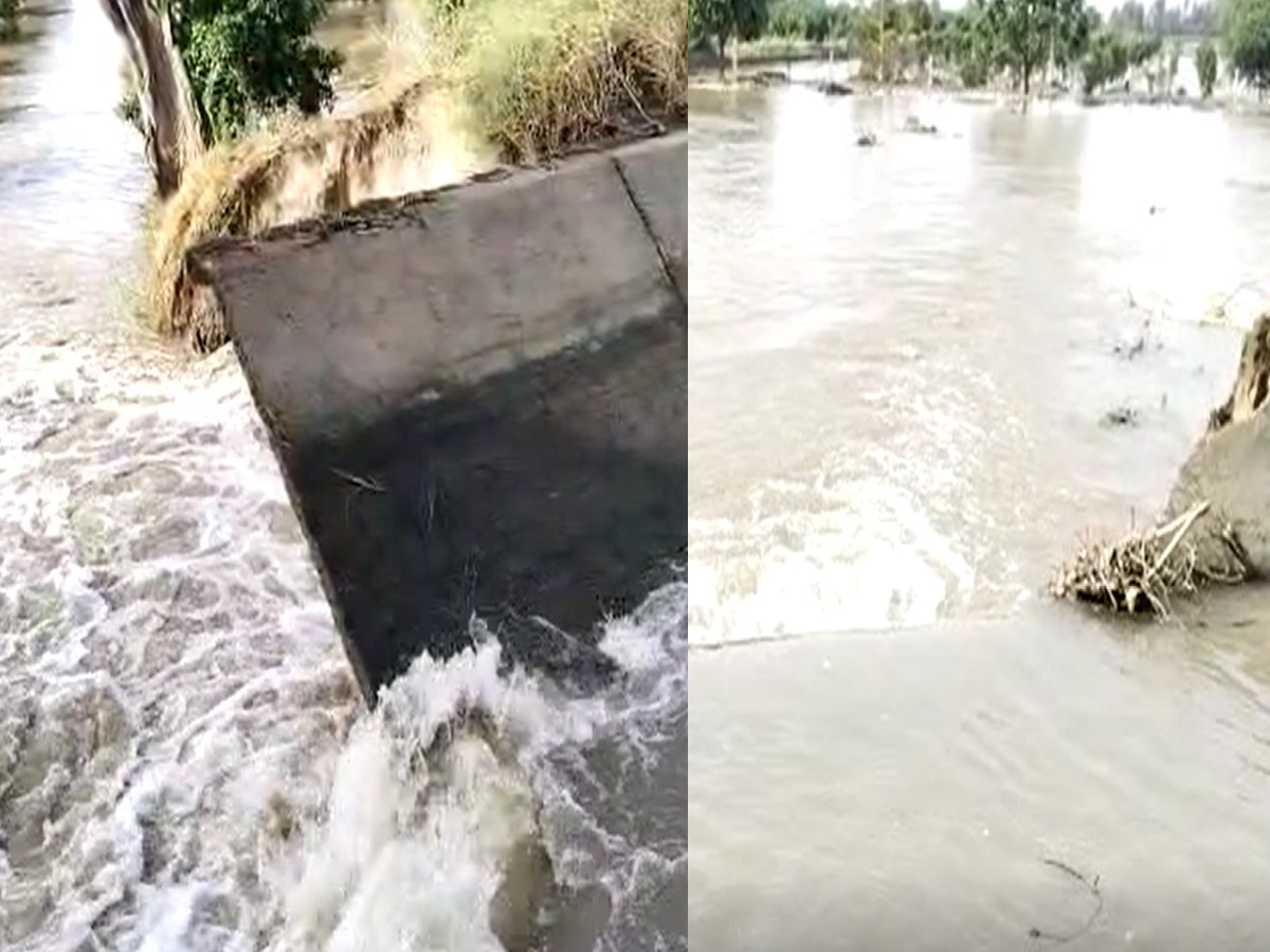 Weather Update: बीती रात हुई आंधी से नहरों में आया कटाव, कई एकड़ फसल हुई जलमग्न