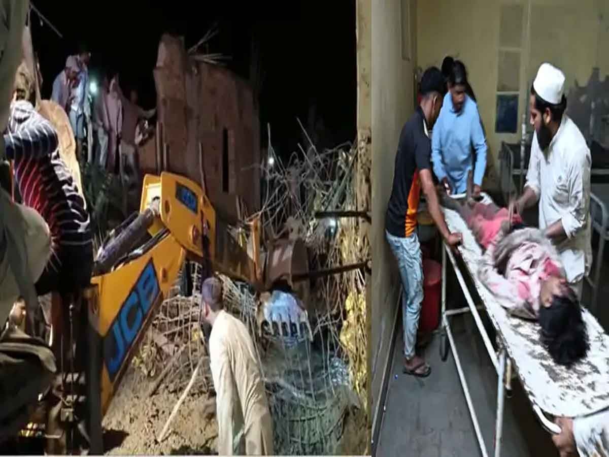 Bharatpur: भरभरा कर ढहा मदरसे का लेंटर, मजदूर भी लेंटर के साथ गिरे नीचे, एक की मौत 