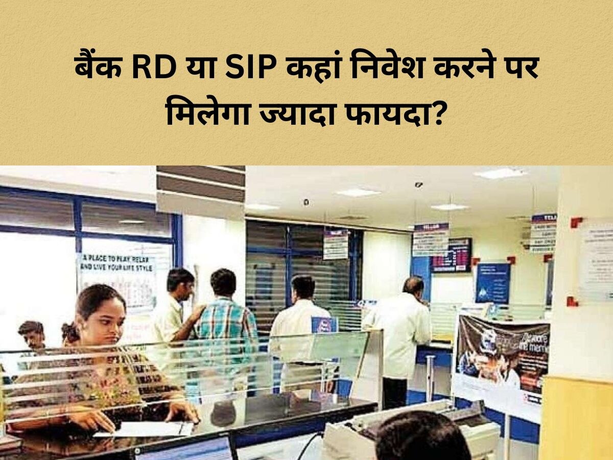 Bank RD vs SIP: आपको भी हर महीने करना है 5000 का निवेश, तो जानें कहां मिलेगा ज्यादा फायदा?