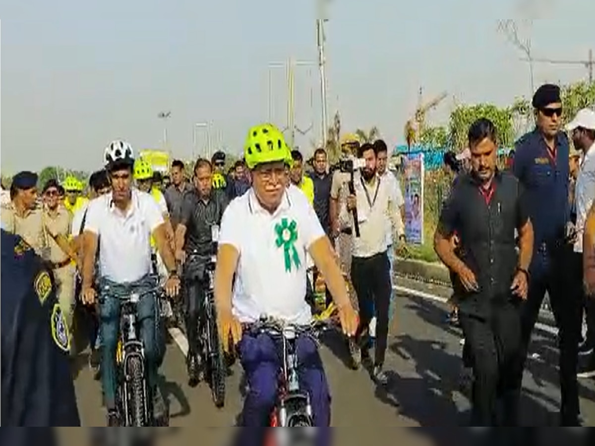 Gurgaon News: राहगीरी में साइकिल चलाते नजर आए CM मनोहर लाल,  जनता को दी 'हरियाणा उदय' की सौगात