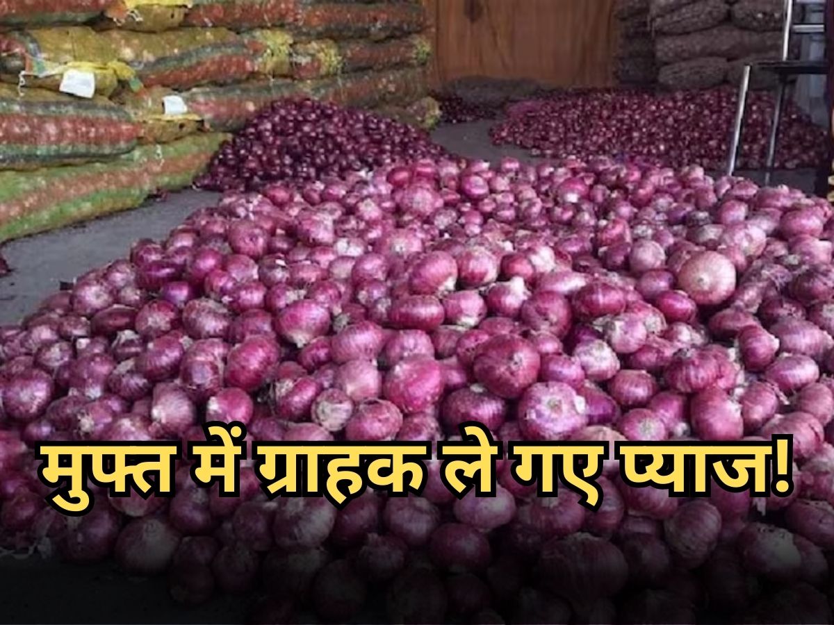 rate decreases onion Farmers distributed whole onions for free in