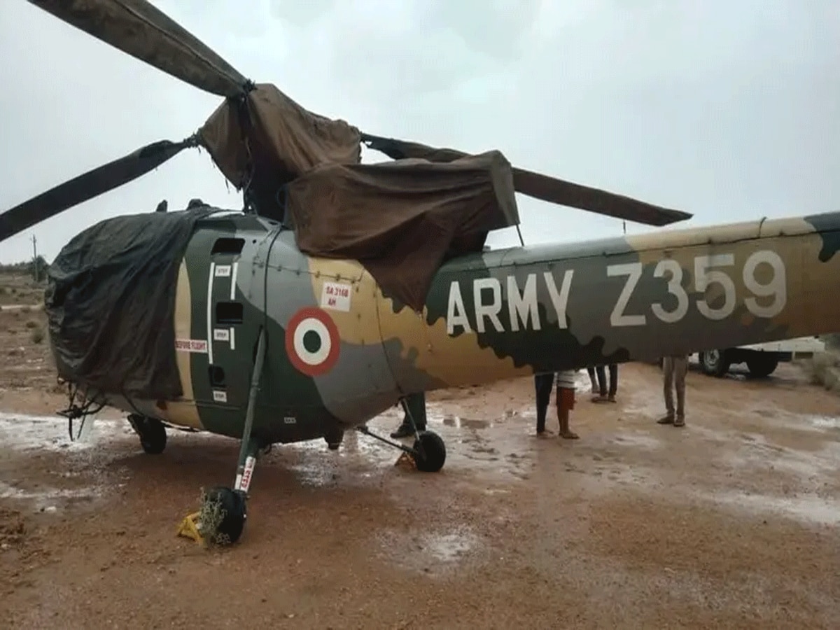 राजस्थान में खराब मौसम के चलते एयरफोर्स के दो हेलीकॉप्टर की इमरजेंसी लैंडिग
