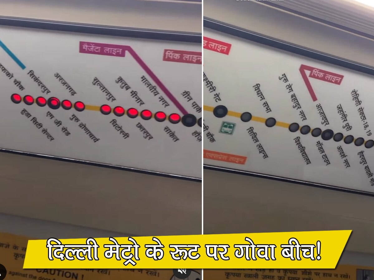 Delhi Metro: दिल्ली मेट्रो की येलो लाइन पर है GOA BEACH! यात्री ने रूट देखा तो रह गया दंग