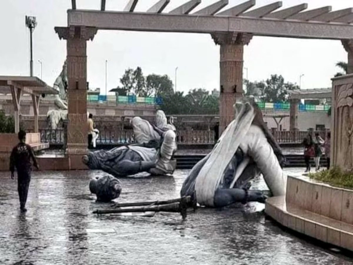 Ujjain में तेज आंधी से ‘श्री महाकाल लोक’ गलियारे को बड़ा नुकसान, सप्त ऋषियों की मूर्तियां टूटीं
