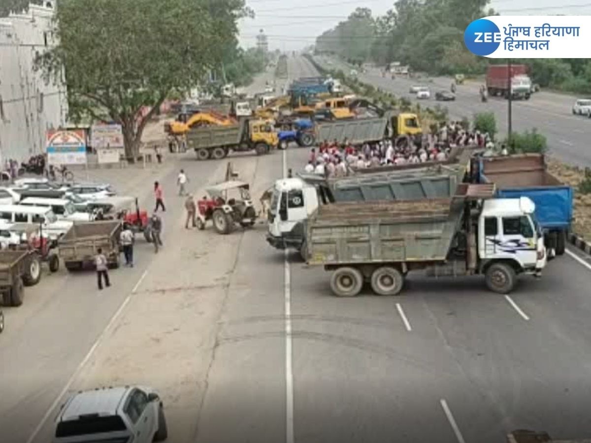 Protest News: ਰੇਤਾ ਕਾਰੋਬਾਰੀਆਂ ਨੇ ਦਿੱਲੀ-ਅੰਮ੍ਰਿਤਸਰ ਕੌਮੀ ਮਾਰਗ 'ਤੇ ਦਿੱਤਾ ਧਰਨਾ, ਵਾਹਨਾਂ ਦੀਆਂ ਲੱਗੀਆਂ ਲਾਈਨਾਂ