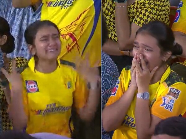CSK Vs GT IPL match moments a girl crying for chennai super kings video ...