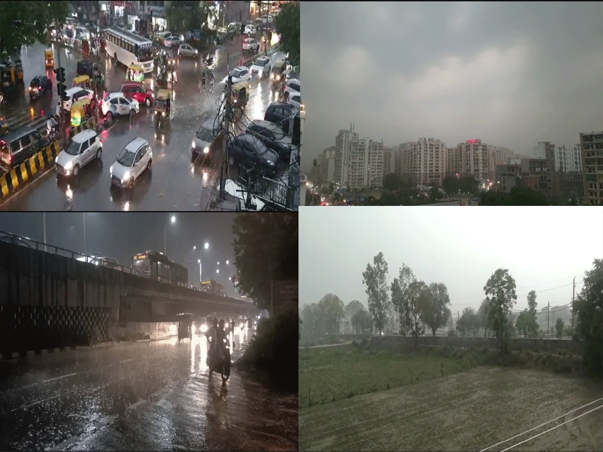 Delhi- NCR Rain: आंधी-तूफान के बाद जोरदार बारिश ने दी दस्तक, IMD ने की एडवाइजरी जारी