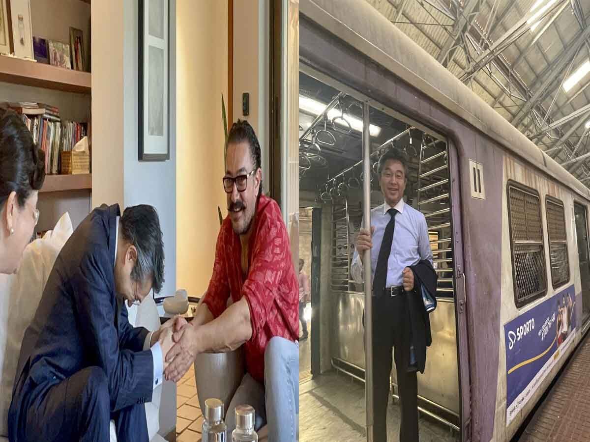 WATCH: जापानी राजदूत ने किया मुंबई लोकल ट्रेन में सफर, आमिर खान से हिंदी में बोले- मैं और मेरी पत्नी आपकी फैन हैं