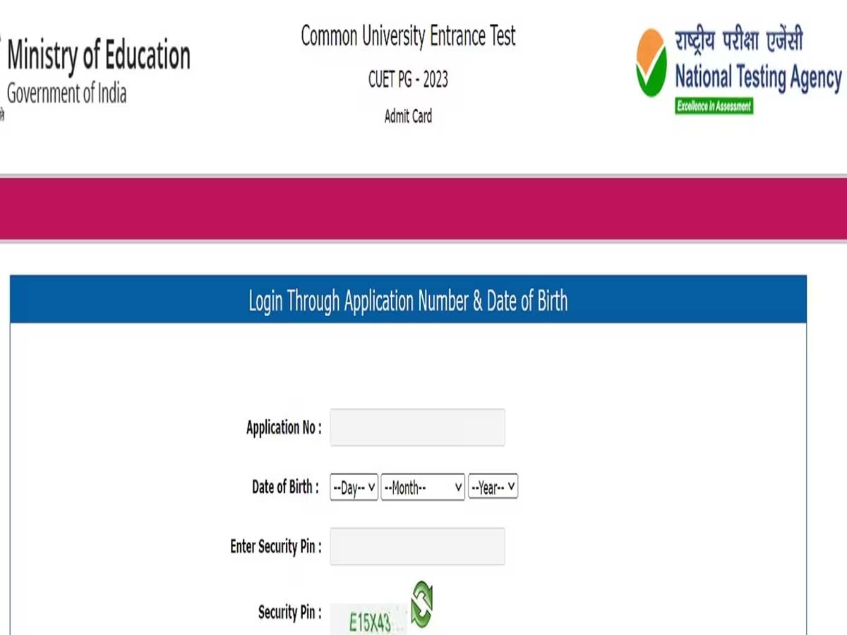 CUET PG 2023 admit card released download From cuet nta nic in Here