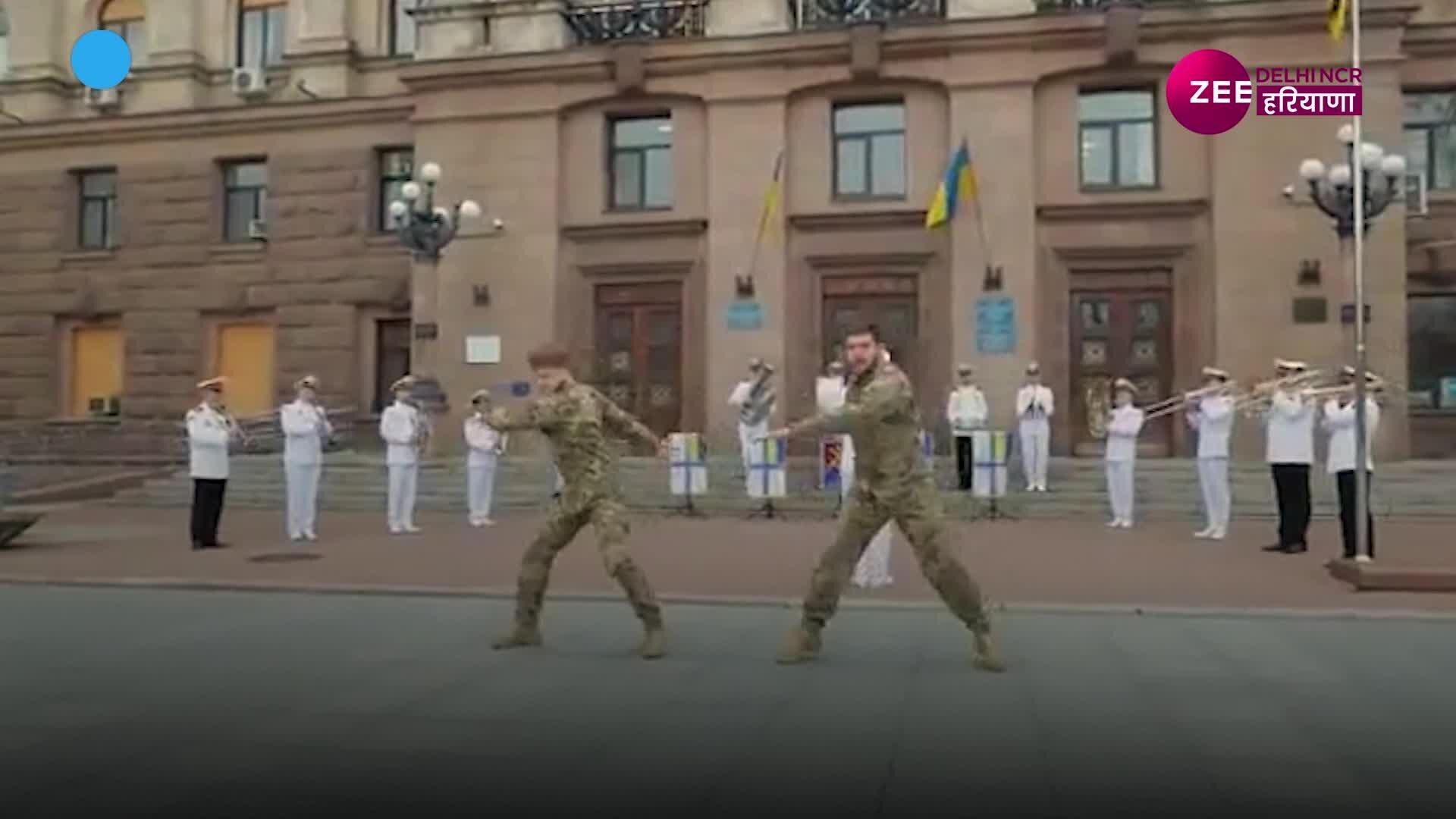 Ukrainian soldier dance on Natu Natu Jr NTR and Ram Charan RRR movie ...