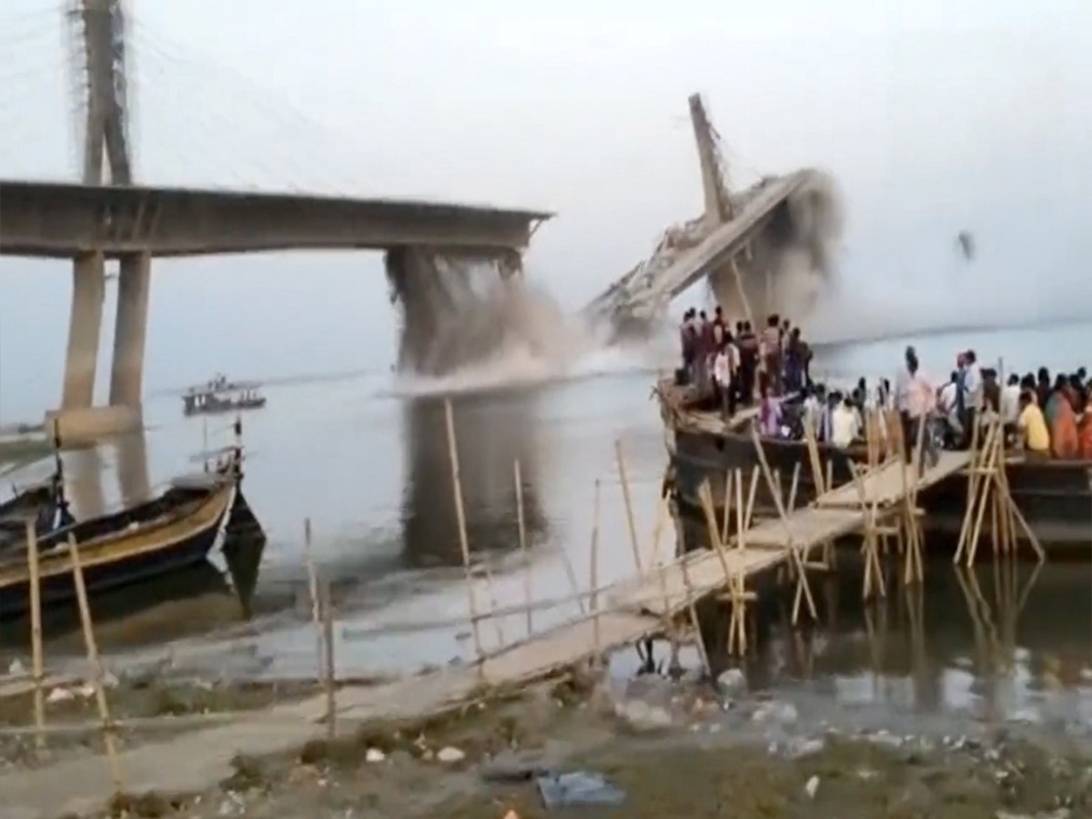 Bihar Bridge Collapse see Story of massive bridge collapse in Bihar in ...