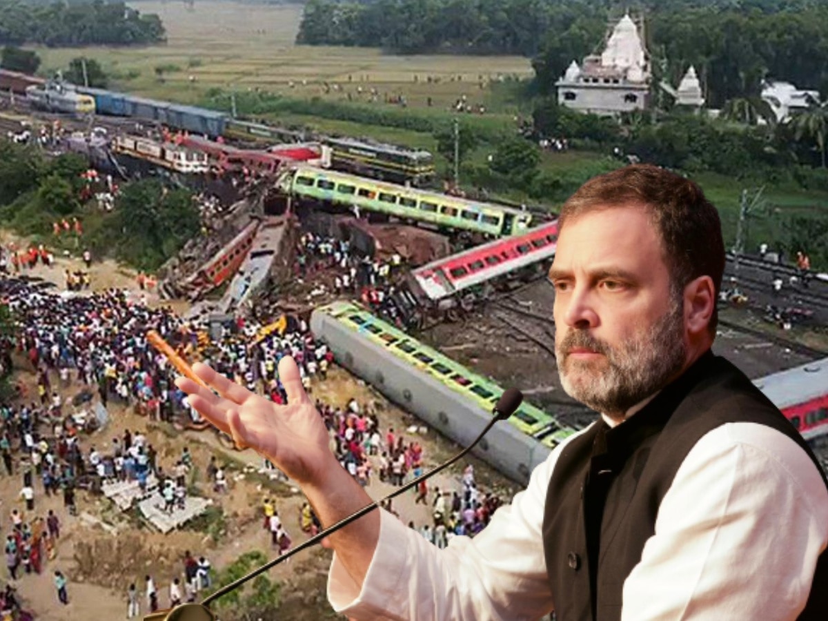ट्रेन हादसे पर राहुल गांधी ने मोदी सरकार को कोसा, कहा- रेल मंत्री इस्तीफा दें
