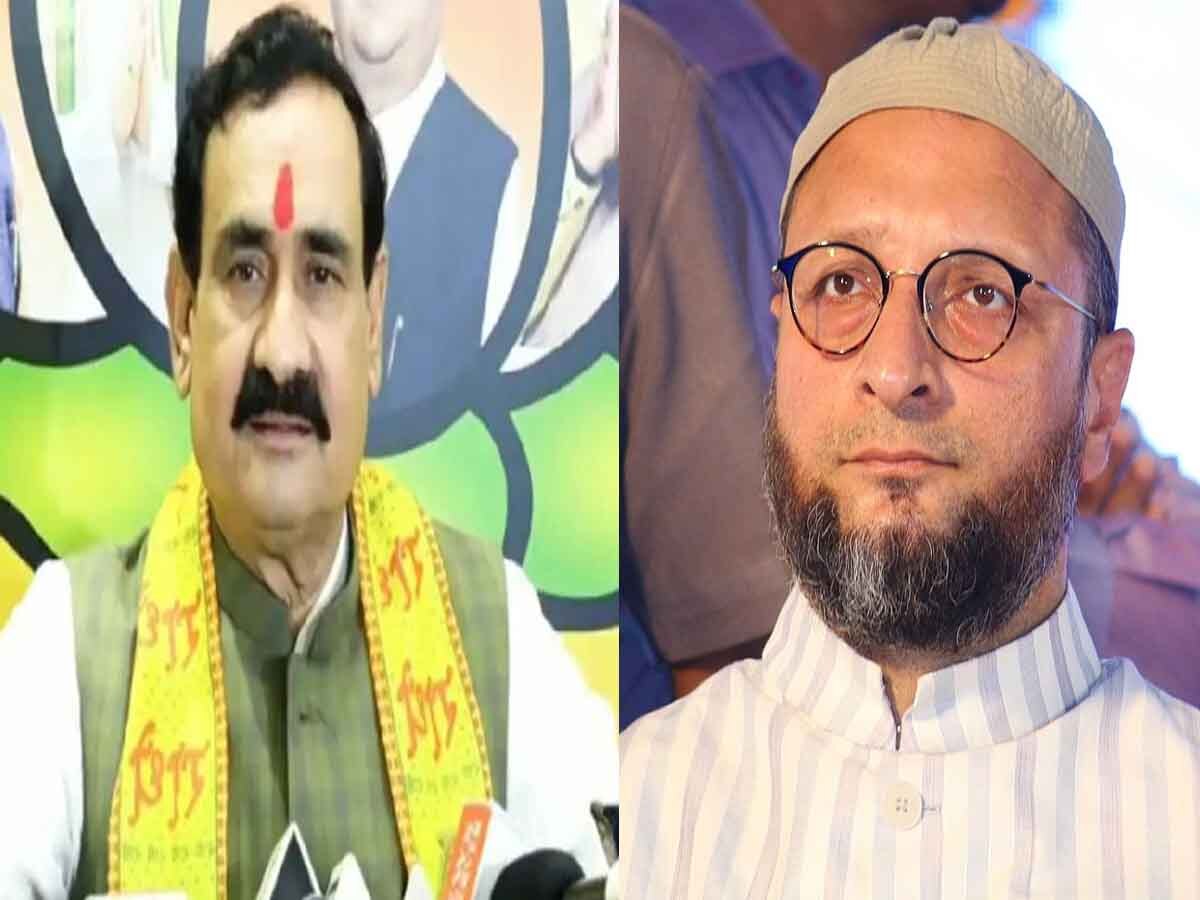 गृहमंत्री नरोत्तम मिश्रा का AIMIM प्रमुख ओवैसी पर हमला, बोले- ये कभी साक्षी और श्रद्धा पर बयान नहीं देंगे