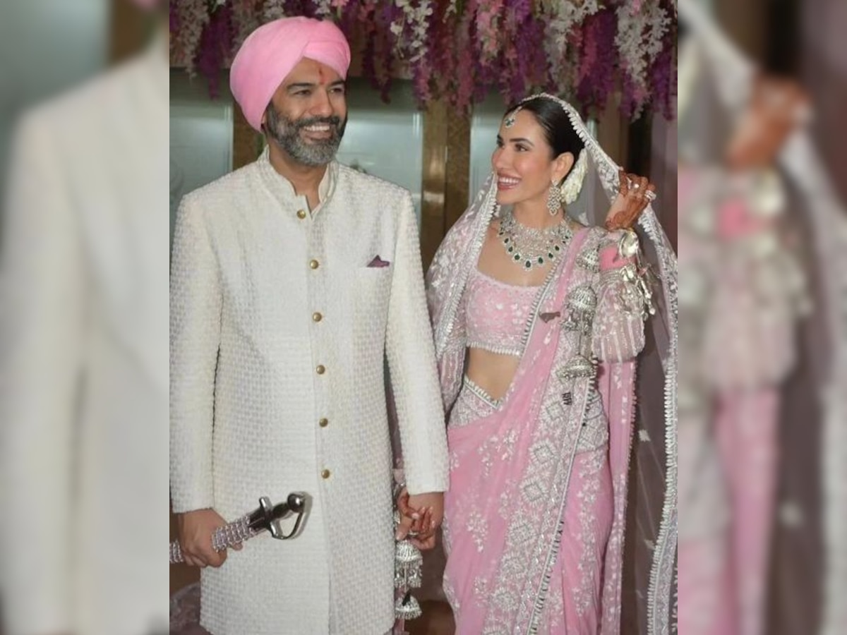 Sonnalli Seygall looks Beautiful in pink wedding dress photos viral on ...