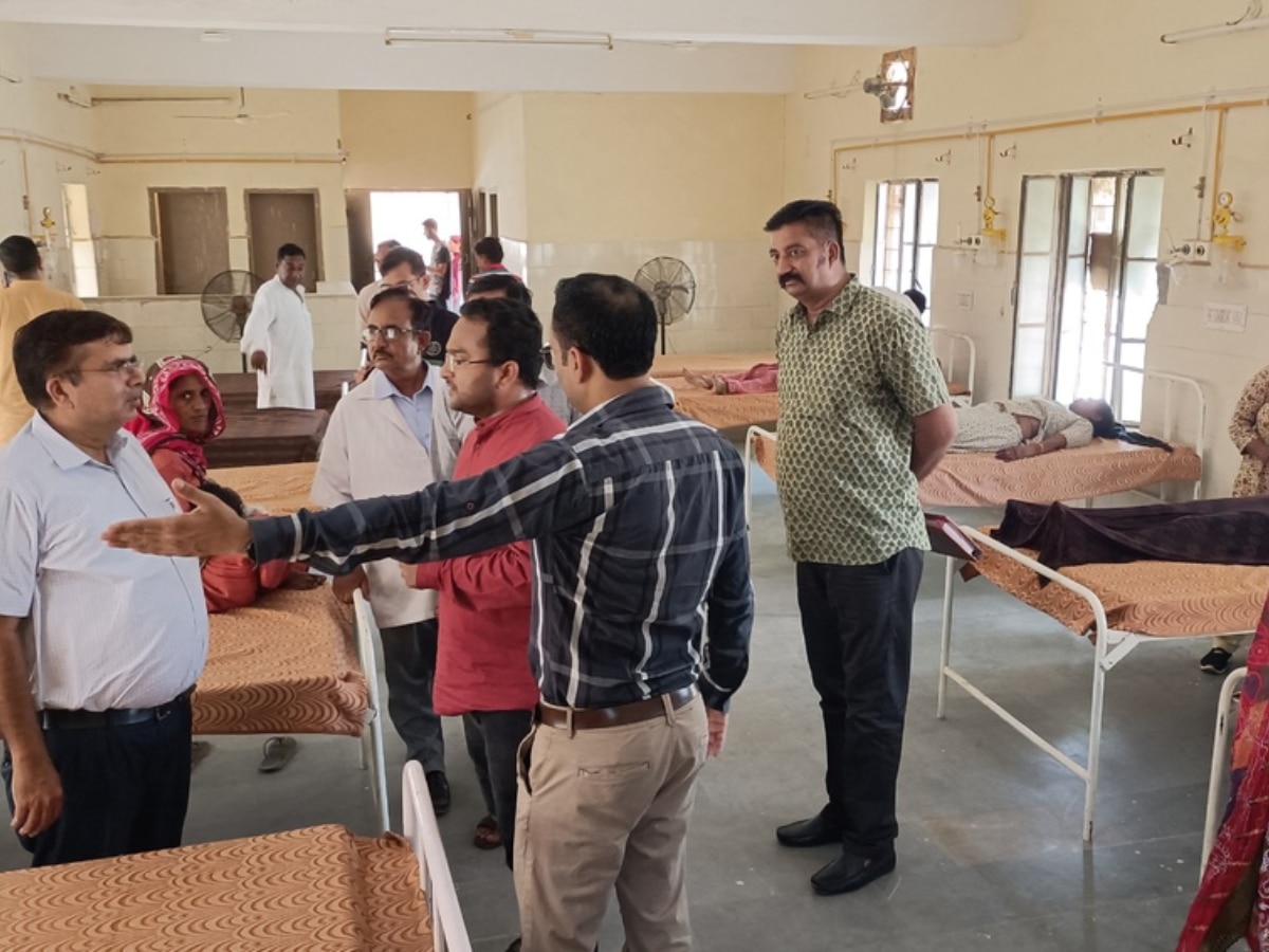 अनूपगढ़ में राजकीय चिकित्सालय का CMHO ने किया औचक निरीक्षण, चिकित्सालय में मिली अव्यवस्थाएं