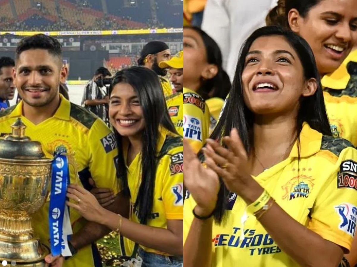 Tushar Deshpande gets married to school crush Nabha Gaddamwar picture