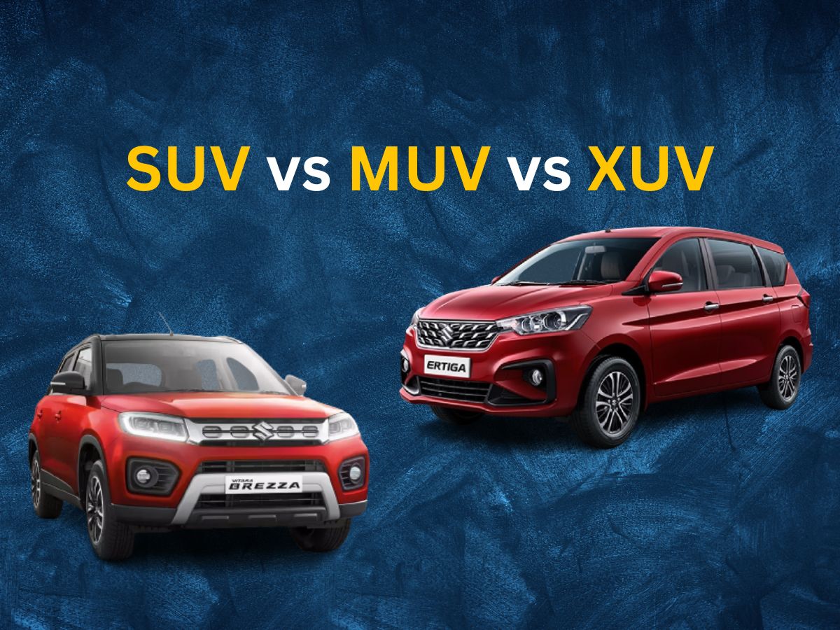 What is the Difference Between SUV MUV and XUV in Cars SUV, MUV और
