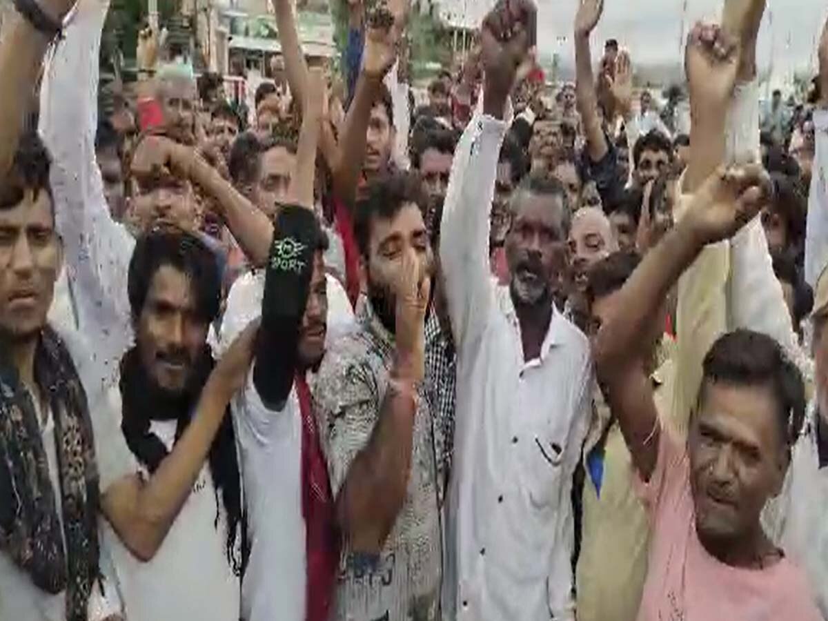  राजसमंद: मजदूर की मौत,घटना के बाद बीके मार्बल के बाहर प्रदर्शन, 15 लाख रुपए के मुआवजे की मांग