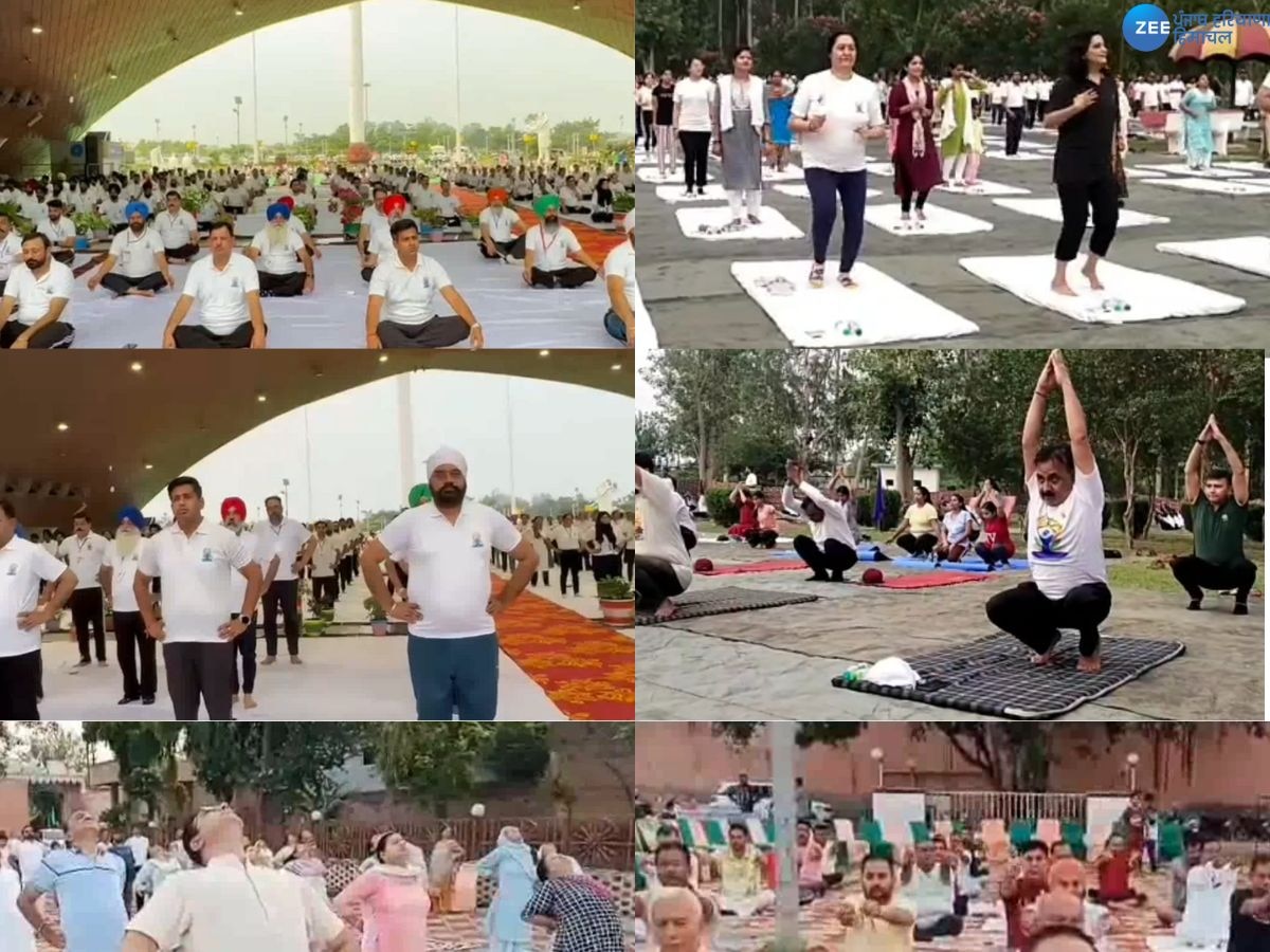International Yoga Day: ਪੰਜਾਬ ਦੇ ਵੱਖ- ਵੱਖ ਜ਼ਿਲ੍ਹਿਆਂ 'ਚ ਮਨਾਇਆ ਗਿਆ ਕੌਮਾਂਤਰੀ ਯੋਗ ਦਿਵਸ, ਵੋਖੋ ਤਸਵੀਰਾਂ 