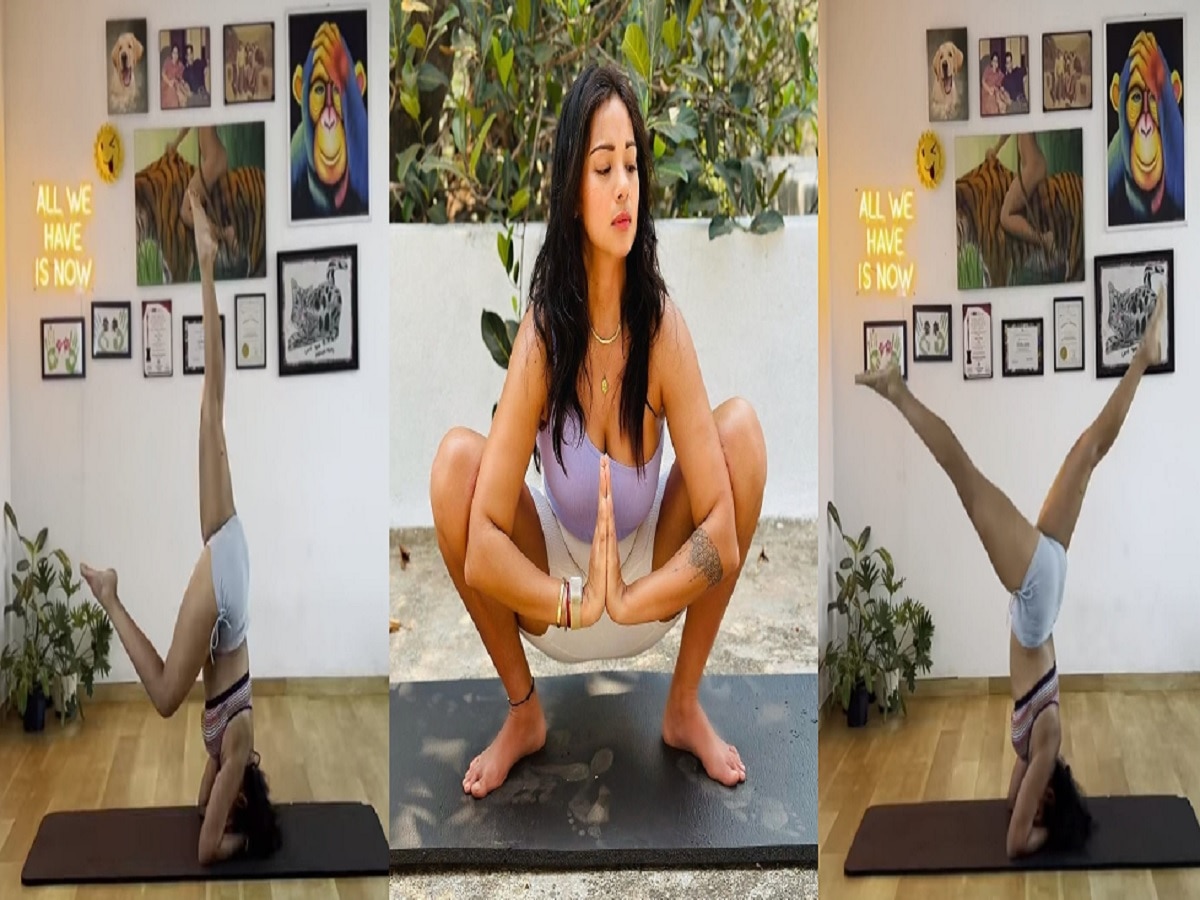 International Yoga Day: एक्ट्रेस मेघा ने योग कर की बदन की नुमाइश, देखें वायरल फोटो