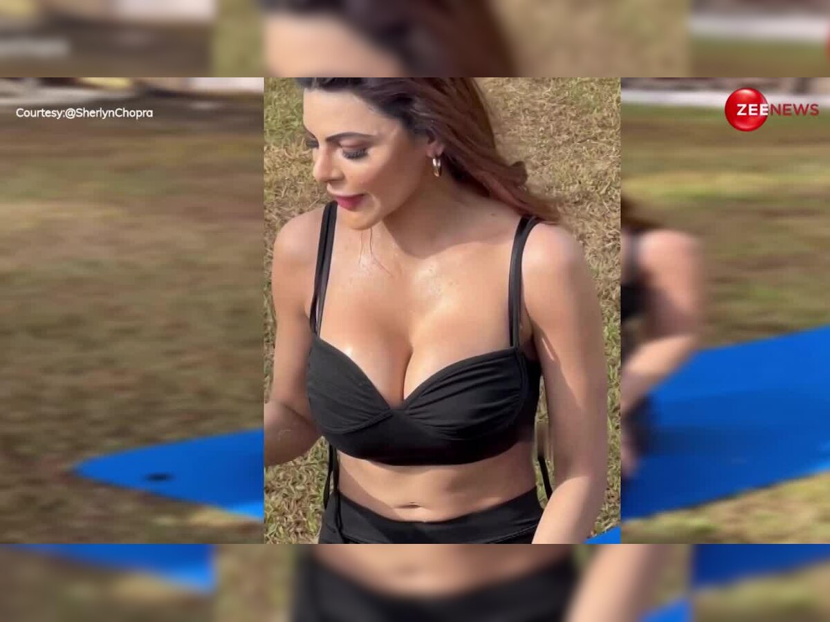 Sherlyn Chopra ने इस तरह ऑरेंज जूस में भिगोया अपना बदन, ऊपर से लेकर नीचे तक  हुईं गीली