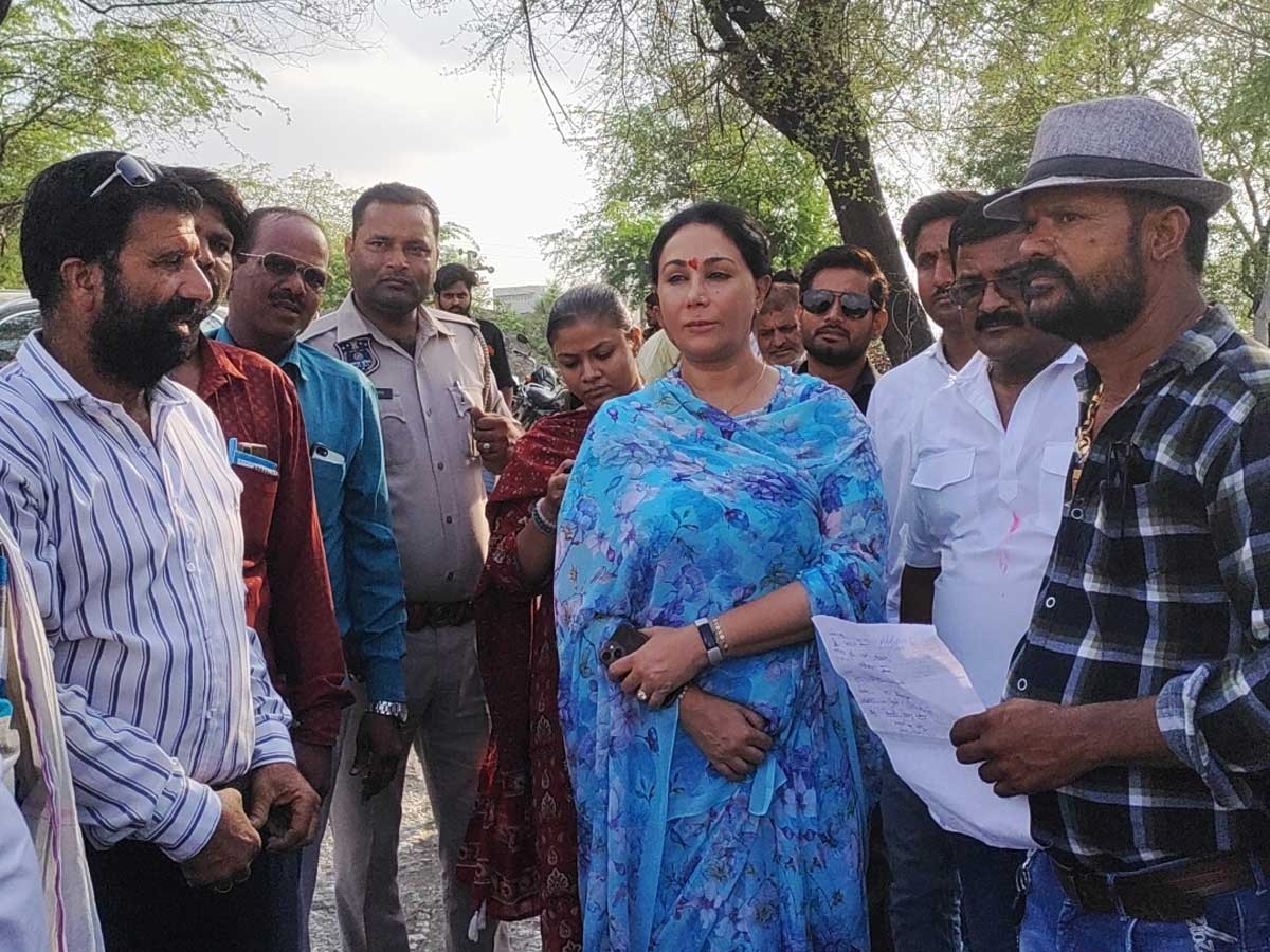 राजसमंद सांसद दीया कुमारी ने जिले में बिपरजॉय तूफान से प्रभावित इलाकों का लिया जायजा 