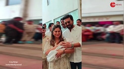 अपनी नन्ही परी को अस्पताल से लेकर निकले राम चरण, तो फैंस की लगी भीड़