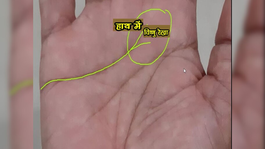 Vishnu Rekha: केवल सौभाग्यशाली लोगों के हाथ में ही होती है ये शुभ ...