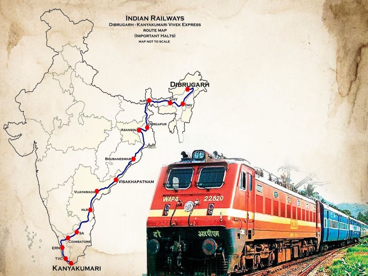 Indian Railway Facts: ୫-୧୦ ଘଣ୍ଟାରେ ନୁହେଁ ୩-୪ ଦିନରେ ନିଜର ଯାତ୍ରା ସମାପ୍ତ କରିଥାଏ ଏହି ଟ୍ରେନ
