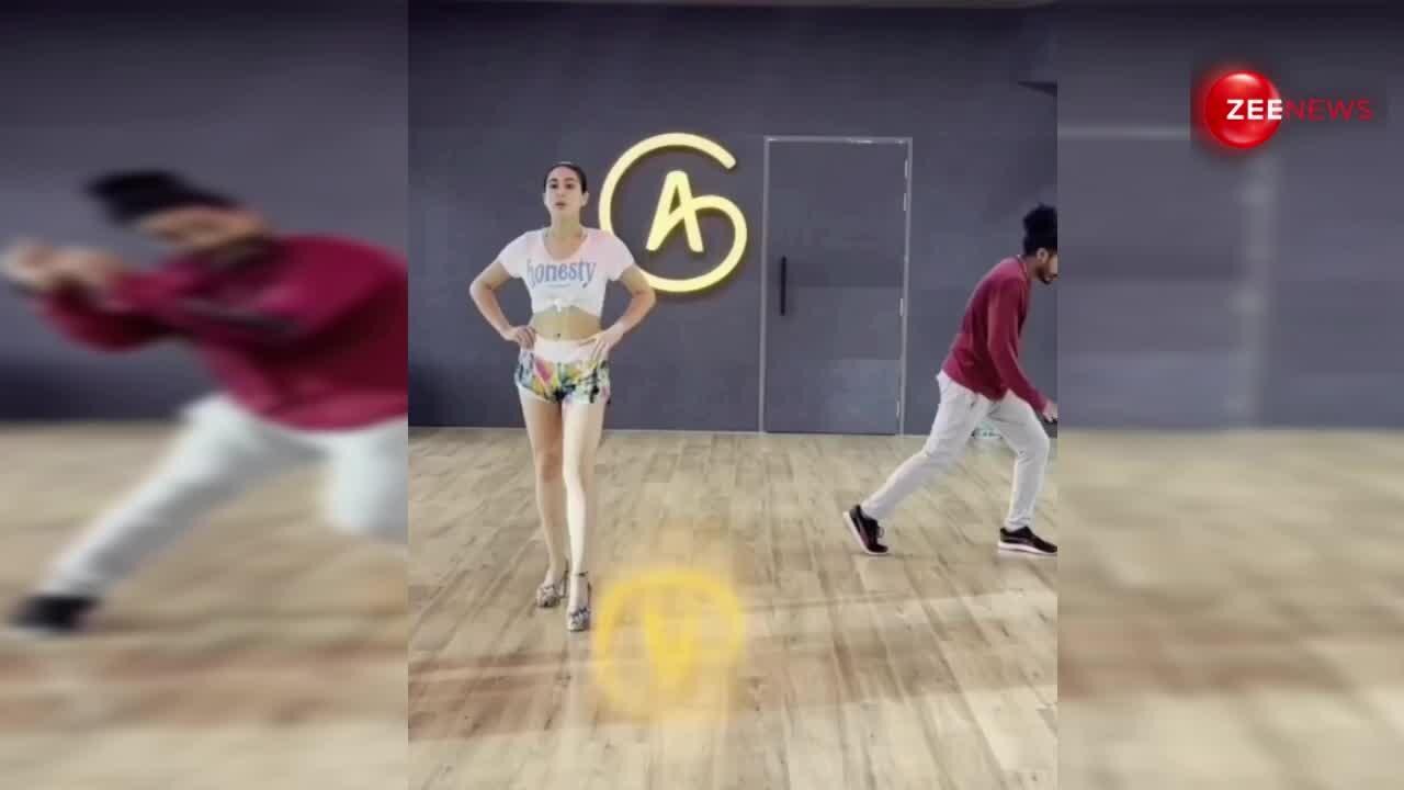 stunning Sara Ali Khan did too much obscene dance with her dance ...