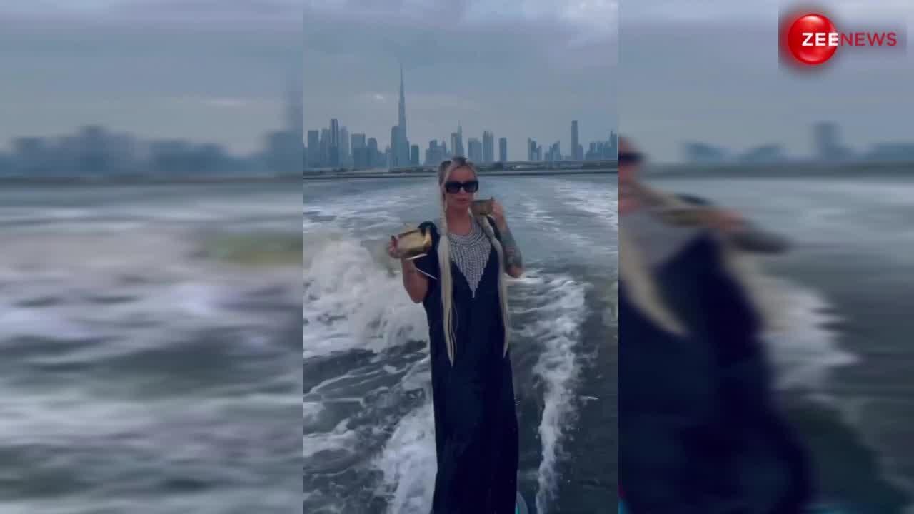 Girl Surfing In Water And Drinking Tea Video Goes Viral Trending पानी में सर्फिंग करते हुए 9842