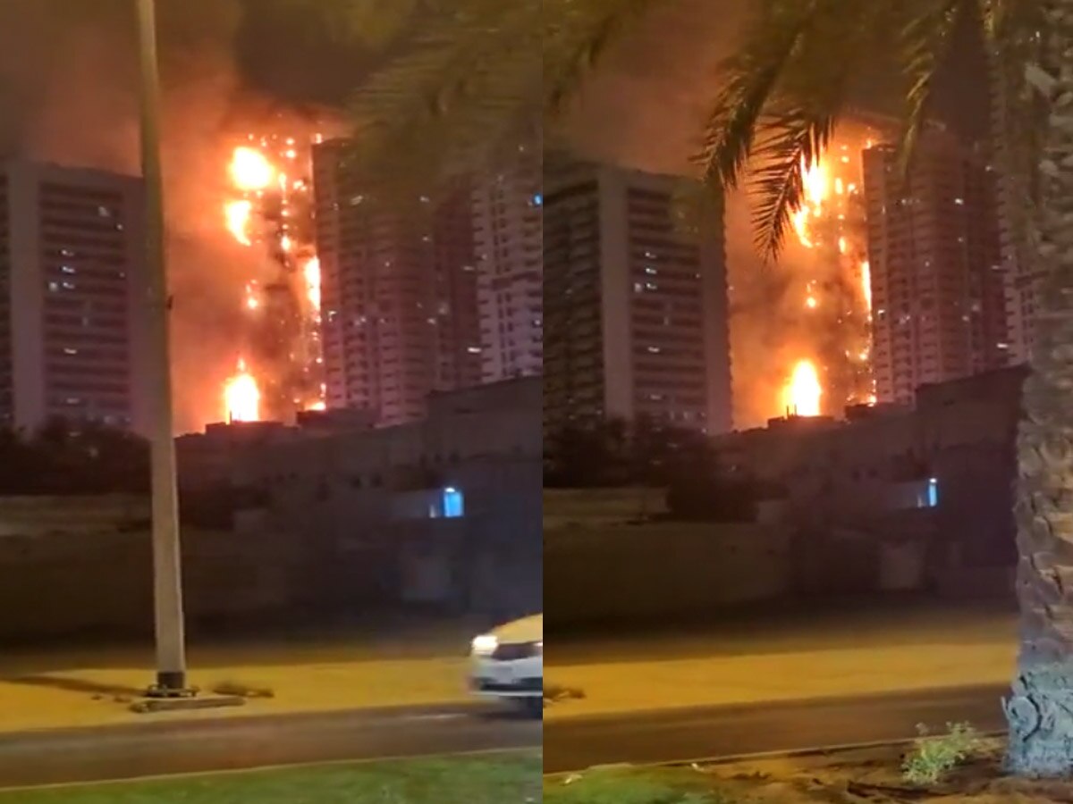 Ajman Building Fire: यूएई के अजमान की एक बिल्डिंग में भयानक आग; देखें वीडियो