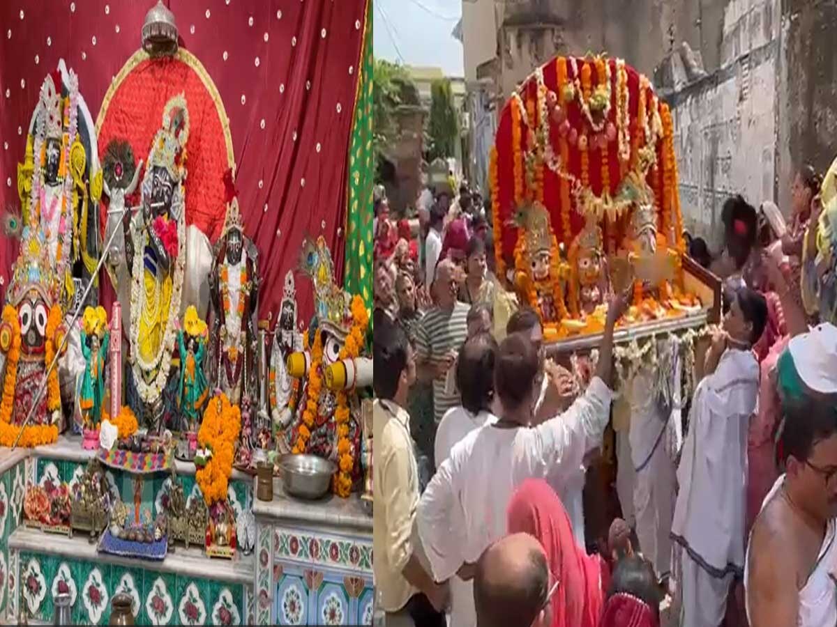  गुरु पूर्णिमा के अवसर पर आराध्य देव केशवराय मंदिर में पालकी महोत्सव का आयोजन