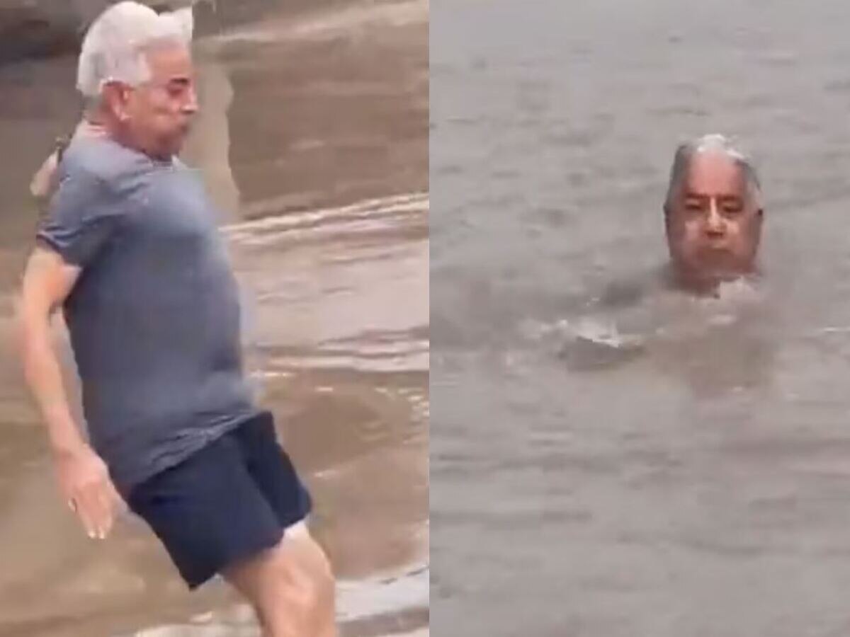 Khawaja Asif Viral Video: ପୋଲ ପାଖରେ ରଖିଲେ ଗାଡ଼ି, ପୋଷାକ କାଢି ପାଣିକୁ ଡେଇଁପଡ଼ିଲେ ପ୍ରତିରକ୍ଷା ମନ୍ତ୍ରୀ