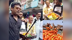 सब्जियों पर सियासत, आसमान पर पहुंचे टमाटर के दाम;कांग्रेसियों ने बंदूक लेकर की खरीदी