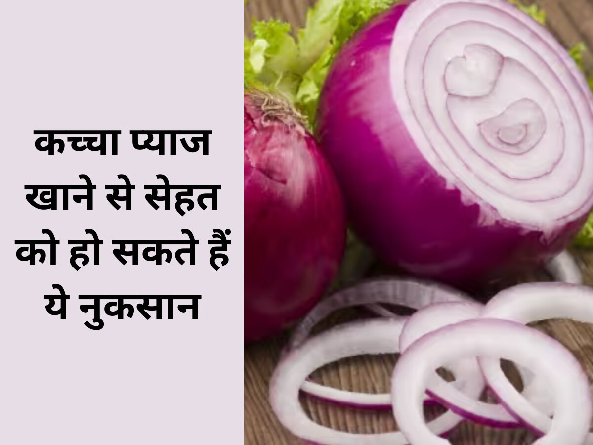 Raw Onion: कच्चा प्याज खाने से बिगड़ सकती है सेहत, बॉडी को हो सकते हैं ये नुकसान