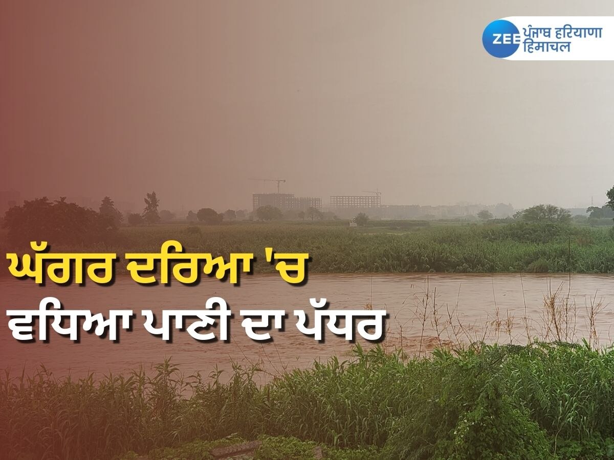 Punjab Weather Alert: ਲਗਾਤਾਰ ਪੈ ਰਹੇ ਮੀਂਹ ਕਾਰਨ ਘੱਗਰ 'ਚ ਵਧਿਆ ਪਾਣੀ ਦਾ ਪੱਧਰ; ਮੀਂਹ ਦਾ ਅਲਰਟ ਜਾਰੀ