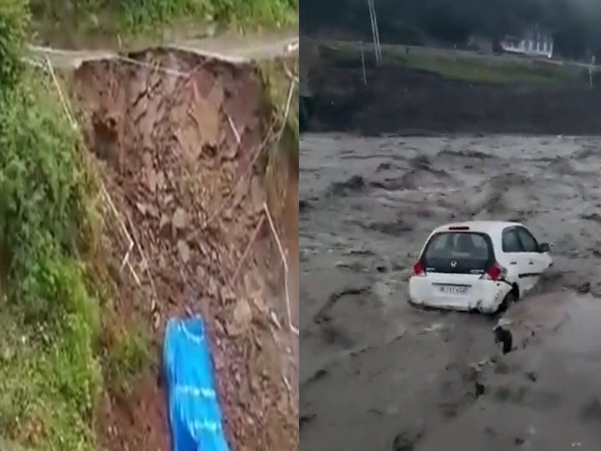 Manali Flood News: आज सुबह मनाली में आई बाढ़, बह गए कई मकान और दुकान